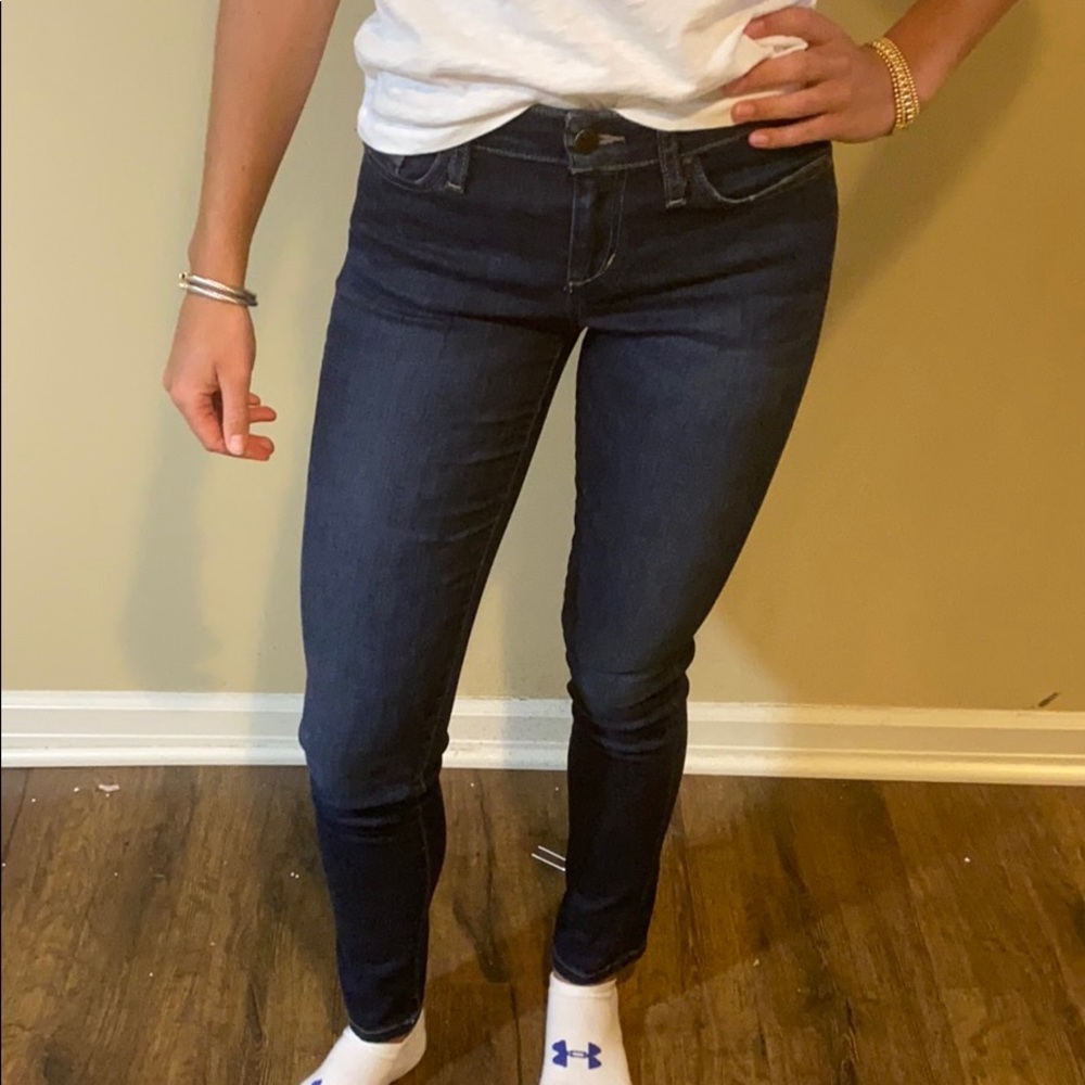 Joe’s dark wash skinny jeans